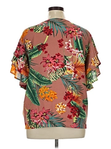 Umgee Short Sleeve Blouse (view 2)