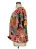 Umgee 100% Polyester Tropical Brown Short Sleeve Blouse Size XL - photo 5