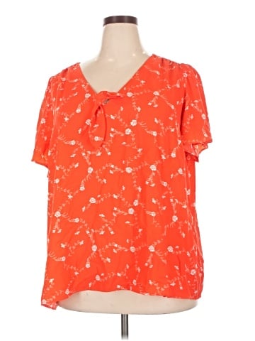 LC Lauren Conrad Short Sleeve Blouse (view 1)