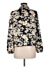 Eclair Floral Black Long Sleeve Blouse Size L - photo 2