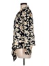 Eclair Floral Black Long Sleeve Blouse Size L - photo 5