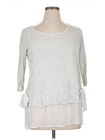 LC Lauren Conrad 3/4 Sleeve Top (view 1)