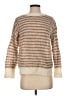 Theory Stripes Tan Pullover Sweater Size S - photo 1