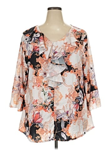 Simply Couture 3/4 Sleeve Blouse (view 1)