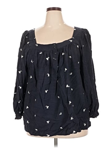 LC Lauren Conrad 3/4 Sleeve Blouse (view 1)
