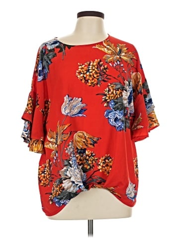 Umgee Short Sleeve Blouse (view 1)