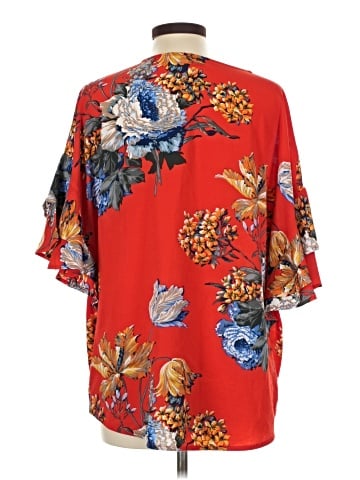 Umgee Short Sleeve Blouse (view 2)