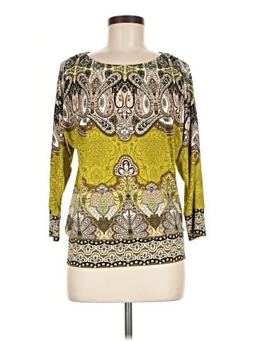 JM Collection 3/4 Sleeve Top (view 1)