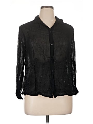 Notations 3/4 Sleeve Button-Down Shirt (view 1)