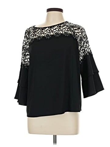 Black Label by Chico's 3/4 Sleeve Blouse (view 1)