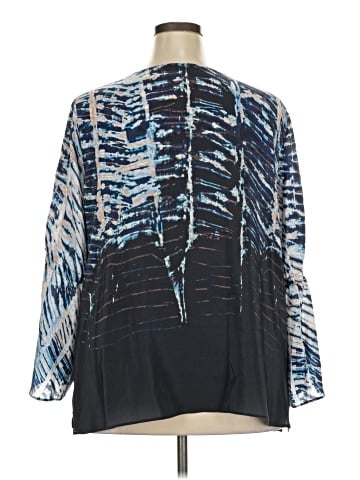 Nic + Zoe 3/4 Sleeve Silk Top (view 2)
