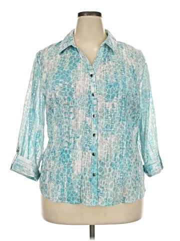 JM Collection 3/4 Sleeve Blouse (view 1)