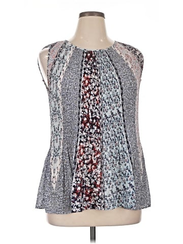 Rose + Olive Sleeveless Blouse (view 1)