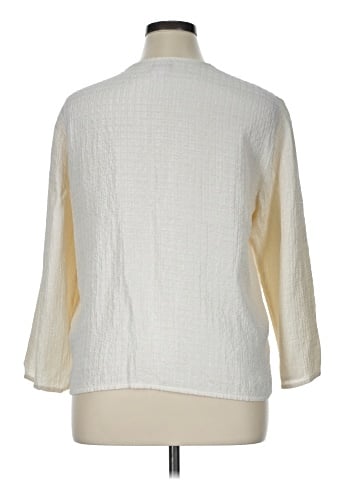 Eileen Fisher 3/4 Sleeve Silk Top (view 2)