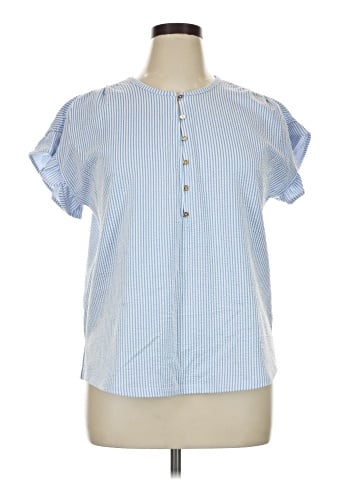 MICHAEL Michael Kors Short Sleeve Blouse (view 1)