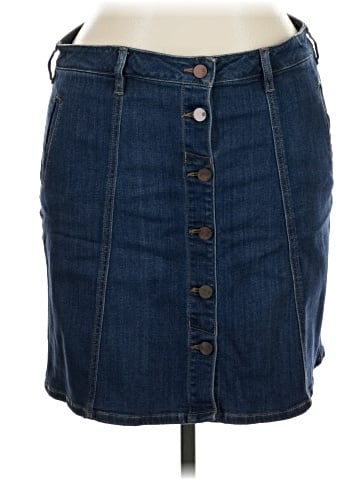 New York & Company Denim Skirt (view 1)