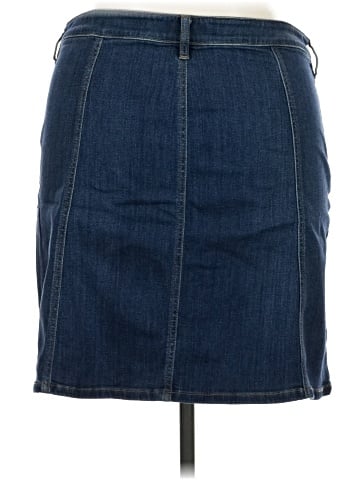 New York & Company Denim Skirt (view 2)