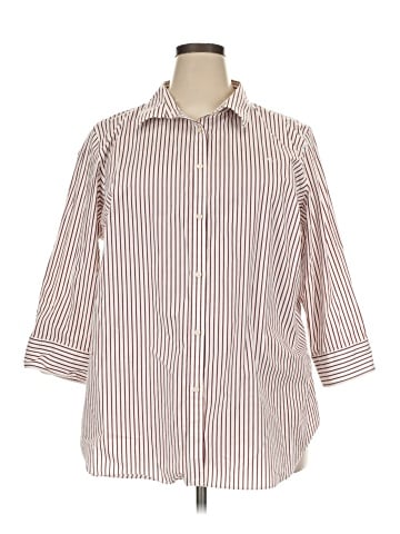 Lauren by Ralph Lauren 3/4 Sleeve Button-Down Shirt (view 1)