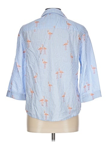Chico's 3/4 Sleeve Button-Down Shirt (view 2)
