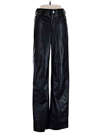Zara Faux Leather Pants (view 1)