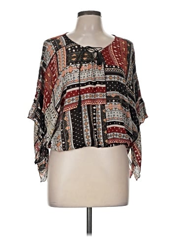 Sanctuary 3/4 Sleeve Blouse (view 1)
