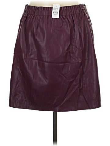 Ann Taylor LOFT Outlet Faux Leather Skirt (view 2)