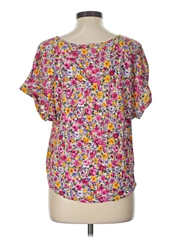 Ann Taylor LOFT Outlet Short Sleeve Blouse (view 2)