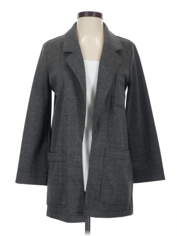 Madewell Oversized Knit Blazer in Glen Plaid (view 1)