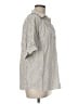 Max Studio Stripes Ivory 3/4 Sleeve Blouse Size M - photo 4