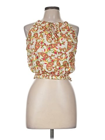 Rose + Olive Sleeveless Blouse (view 1)