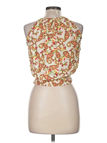 Rose + Olive Sleeveless Blouse (view 2)