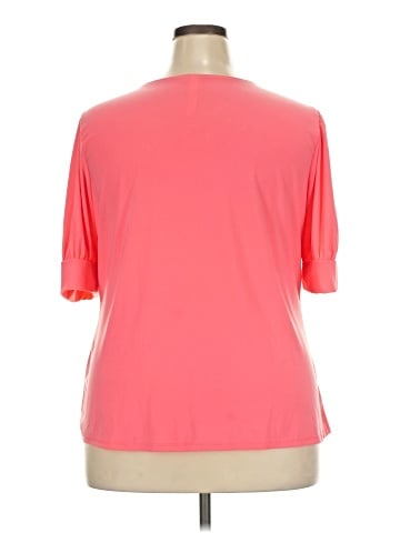 NY Collection Short Sleeve Blouse (view 2)