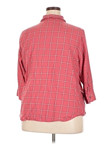 Cj Banks 3/4 Sleeve Button-Down Shirt (view 2)