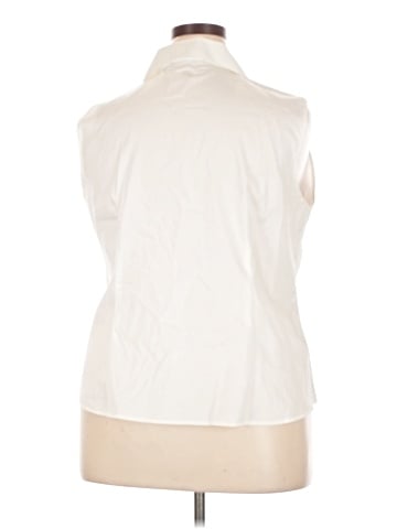 Jones New York Signature Sleeveless Button-Down Shirt (view 2)