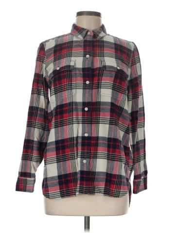 Madewell Flannel Classic Ex-Boyfriend Shirt in Drayton Plaid (view 1)