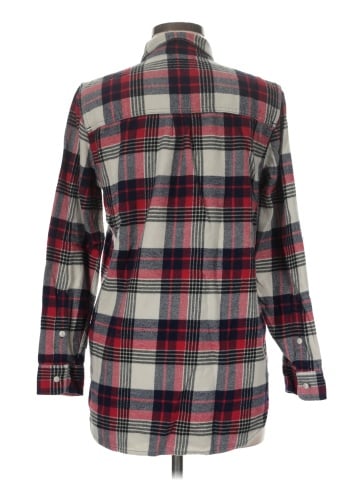 Madewell Flannel Classic Ex-Boyfriend Shirt in Drayton Plaid (view 2)