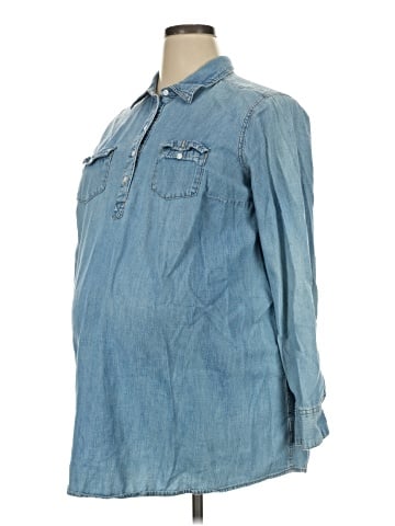 Liz Lange Maternity Long Sleeve Button-Down Shirt (view 1)