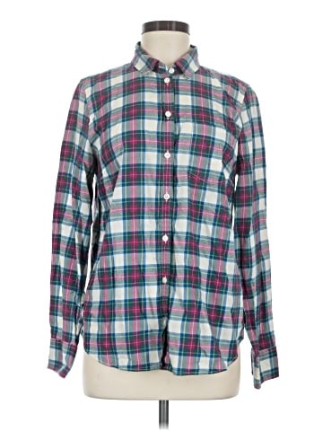 J.Crew Factory Store Long Sleeve Button-Down Shirt (view 1)