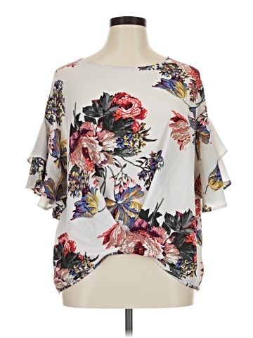 Umgee Short Sleeve Blouse (view 1)
