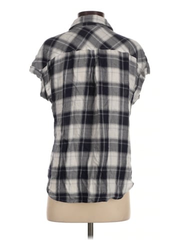 Cosmic Blue Love Short Sleeve Button-Down Shirt (view 2)