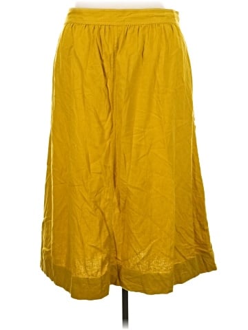 Madewell Tie Palisade Button-Front Midi Skirt (view 2)