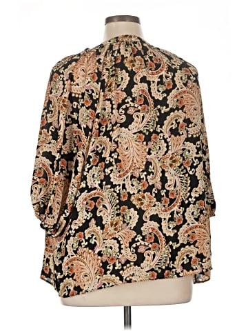 Rose + Olive 3/4 Sleeve Blouse (view 2)