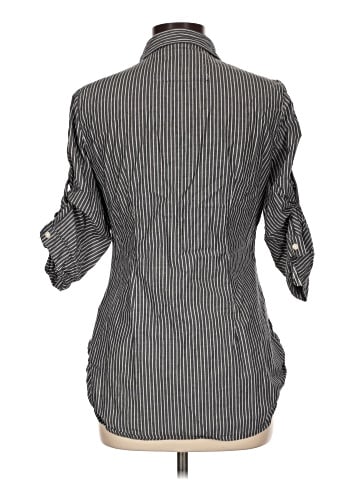 Derek Heart 3/4 Sleeve Button-Down Shirt (view 2)