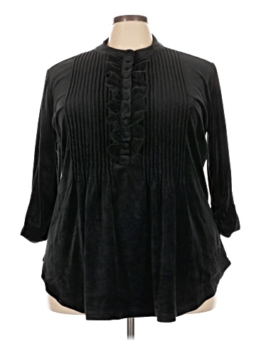 Woman Within 3/4 Sleeve Blouse (view 1)