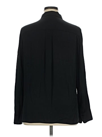 Vince. Long Sleeve Silk Top (view 2)