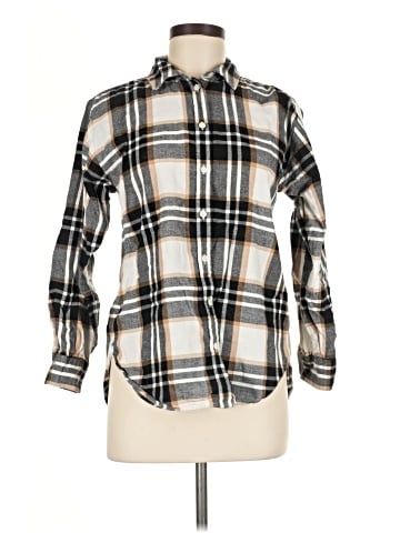 Ann Taylor LOFT Long Sleeve Button-Down Shirt (view 1)