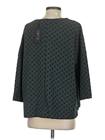 Comfy U.S.A. 3/4 Sleeve Top (view 2)