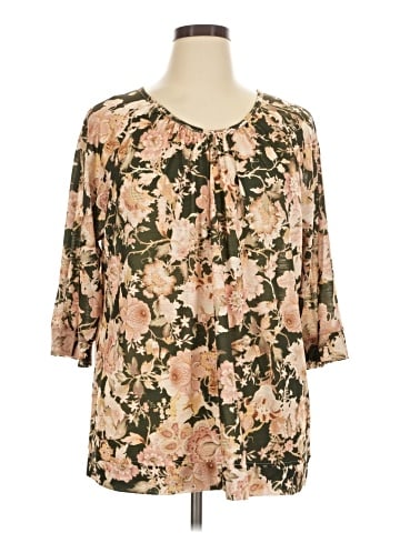 Cj Banks 3/4 Sleeve Blouse (view 1)
