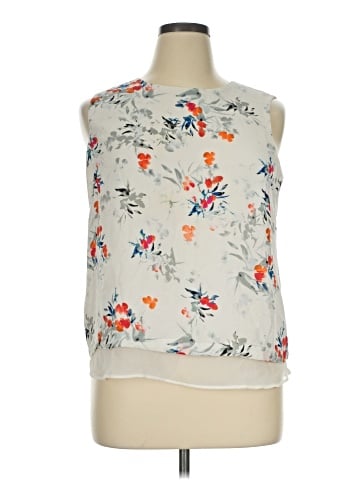 Rose + Olive Sleeveless Blouse (view 1)