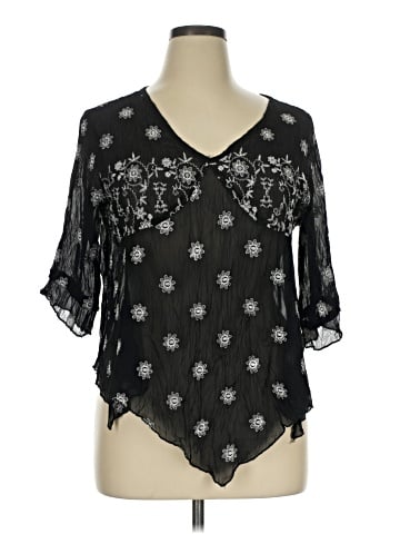Coldwater Creek 3/4 Sleeve Blouse (view 1)